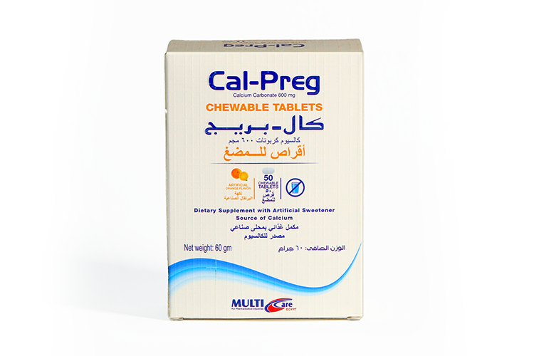 Cal Preg Chewable 600 mg